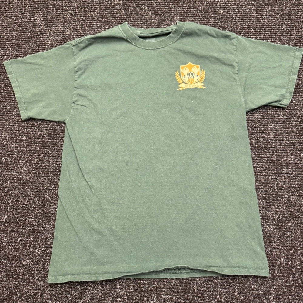 Monet Skateboards Mens Green Premium Goods Graphic T-Shirt Large L Skate Tee